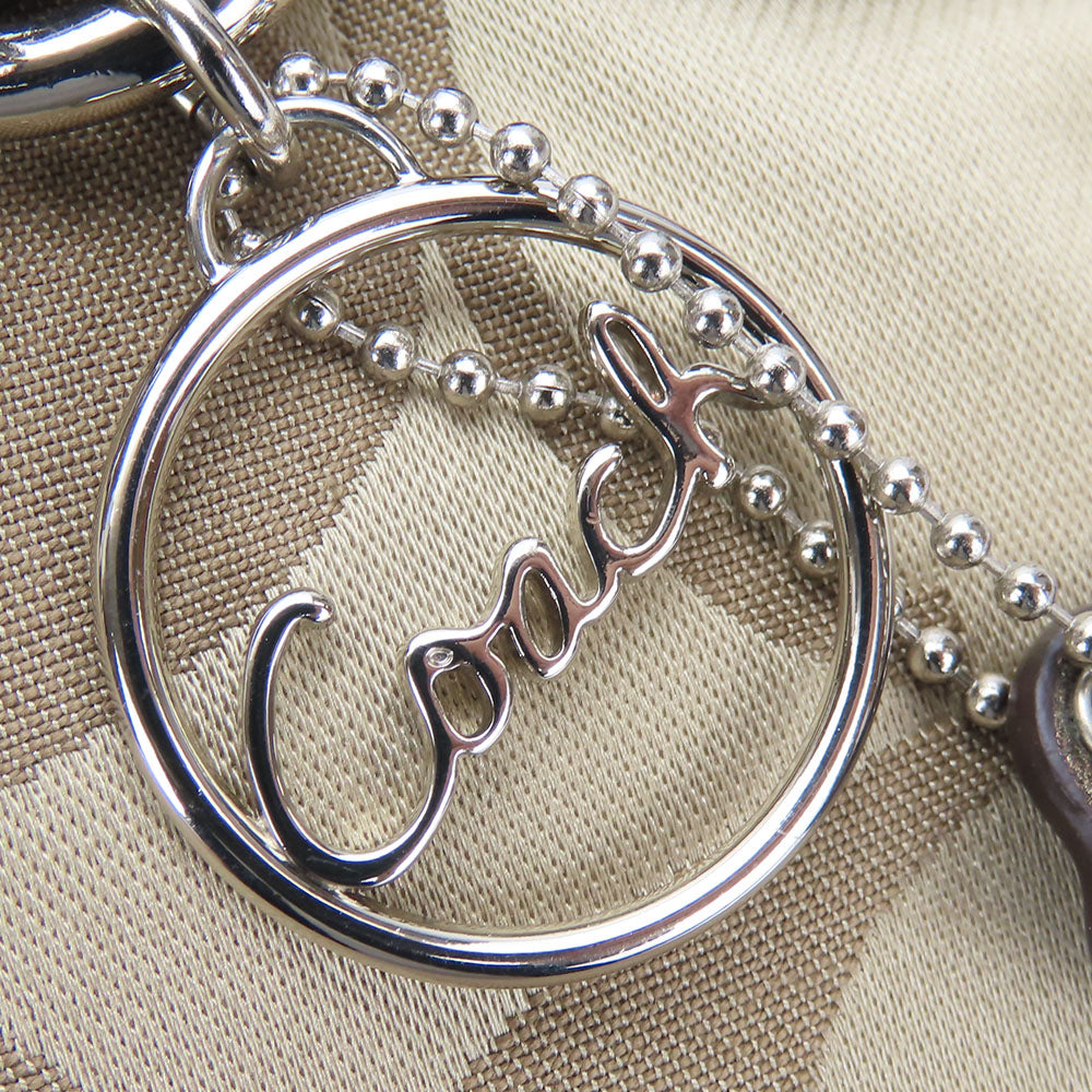 COACH Shoulder Bag F19730 Canvas, Leather Brown Women Used Authentic