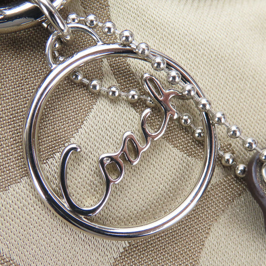 COACH Shoulder Bag F19730 Canvas, Leather Brown Women Used Authentic