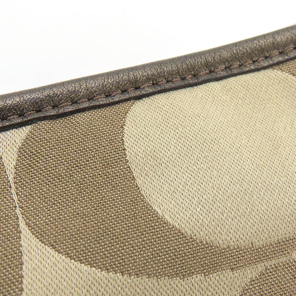 COACH Shoulder Bag F19730 Canvas, Leather Brown Women Used Authentic