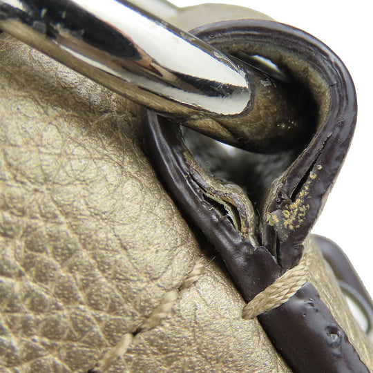 COACH Shoulder Bag F16514 leather gold Women Used Authentic