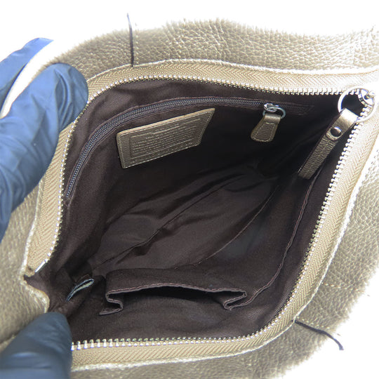 COACH Shoulder Bag F16514 leather gold Women Used Authentic