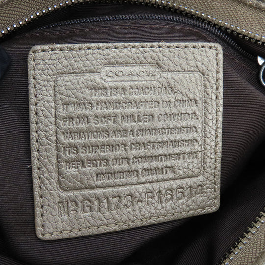 COACH Shoulder Bag F16514 leather gold Women Used Authentic