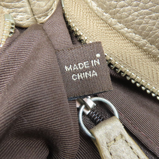 COACH Shoulder Bag F16514 leather gold Women Used Authentic