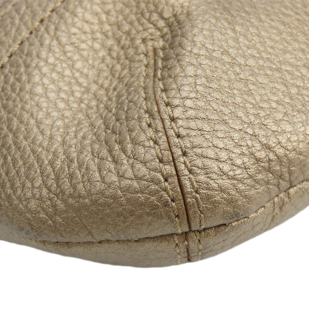 COACH Shoulder Bag F16514 leather gold Women Used Authentic