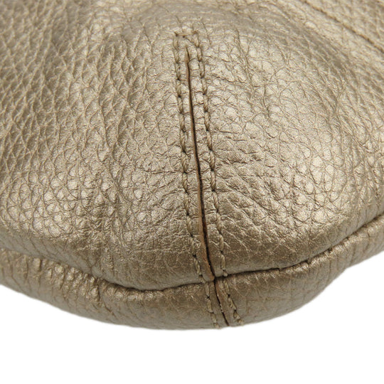 COACH Shoulder Bag F16514 leather gold Women Used Authentic