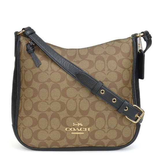 COACH Shoulder Bag C1649 Leather, PVC black Women Used Authentic