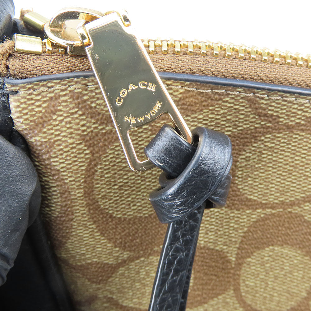 COACH Shoulder Bag C1649 Leather, PVC black Women Used Authentic