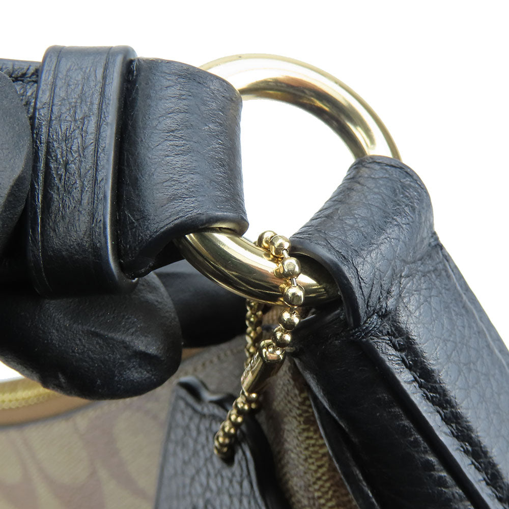 COACH Shoulder Bag C1649 Leather, PVC black Women Used Authentic