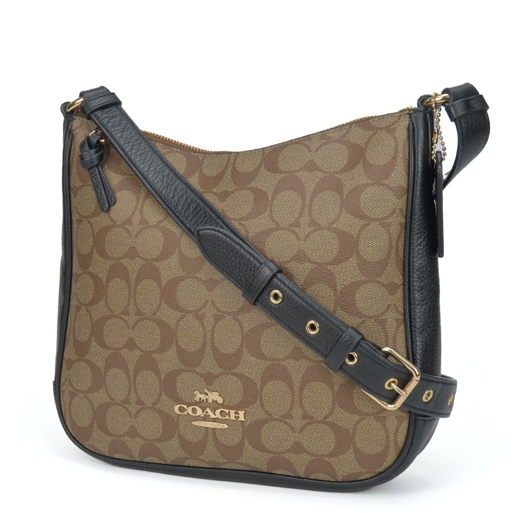 COACH Shoulder Bag C1649 Leather, PVC black Women Used Authentic