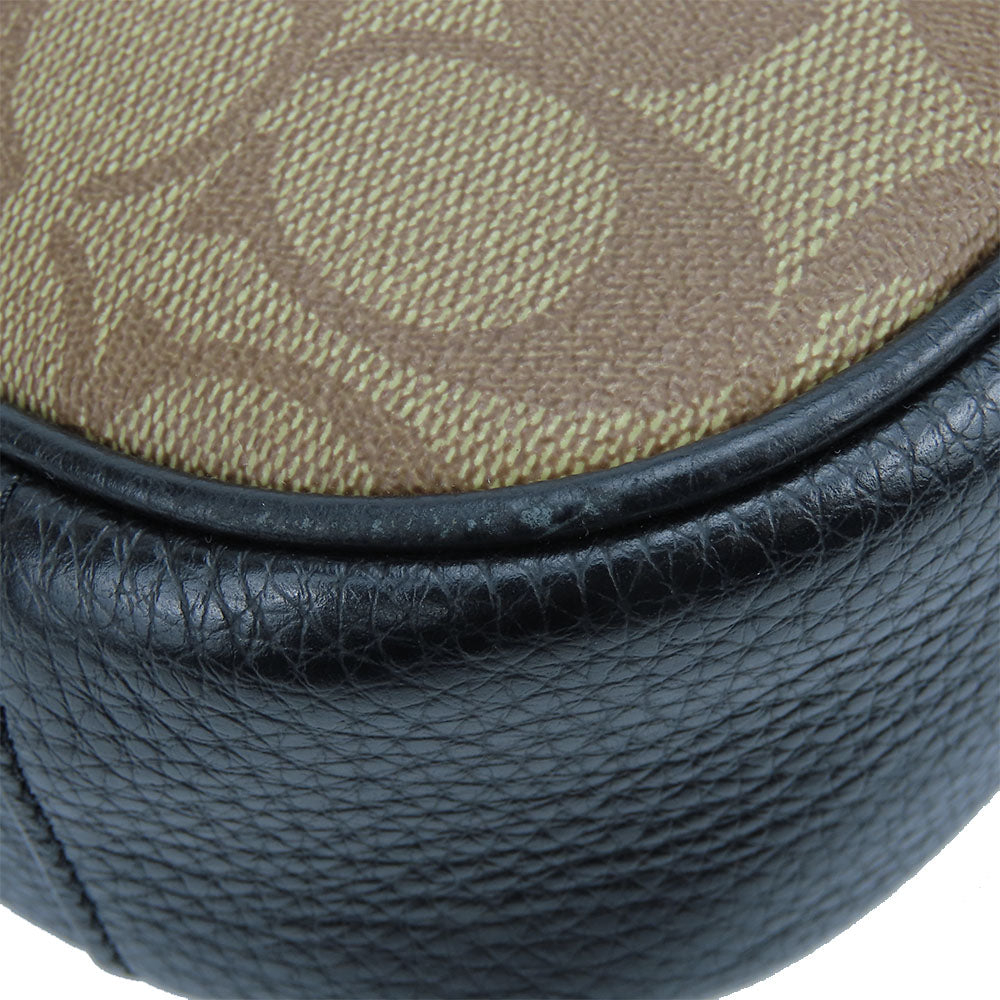 COACH Shoulder Bag C1649 Leather, PVC black Women Used Authentic