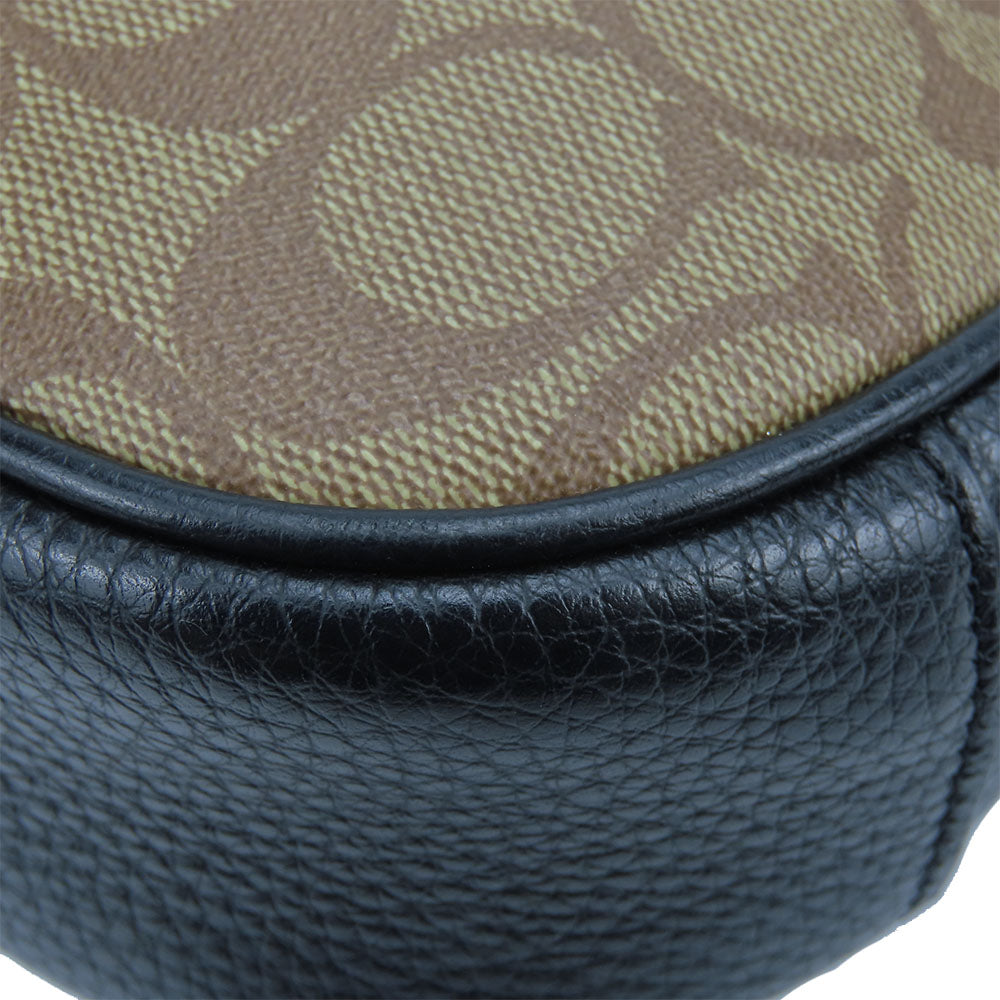 COACH Shoulder Bag C1649 Leather, PVC black Women Used Authentic