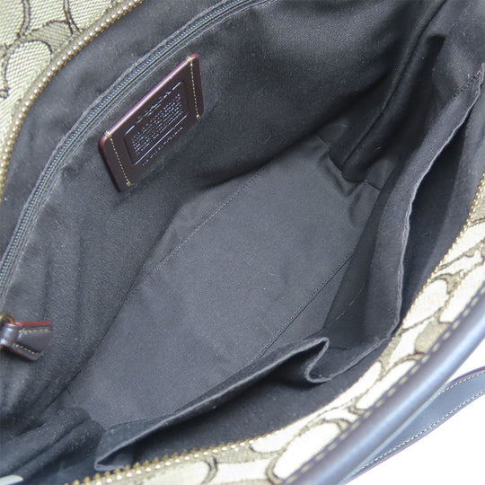 COACH Tote Bag F58282 Canvas, Leather beige Women Used Authentic