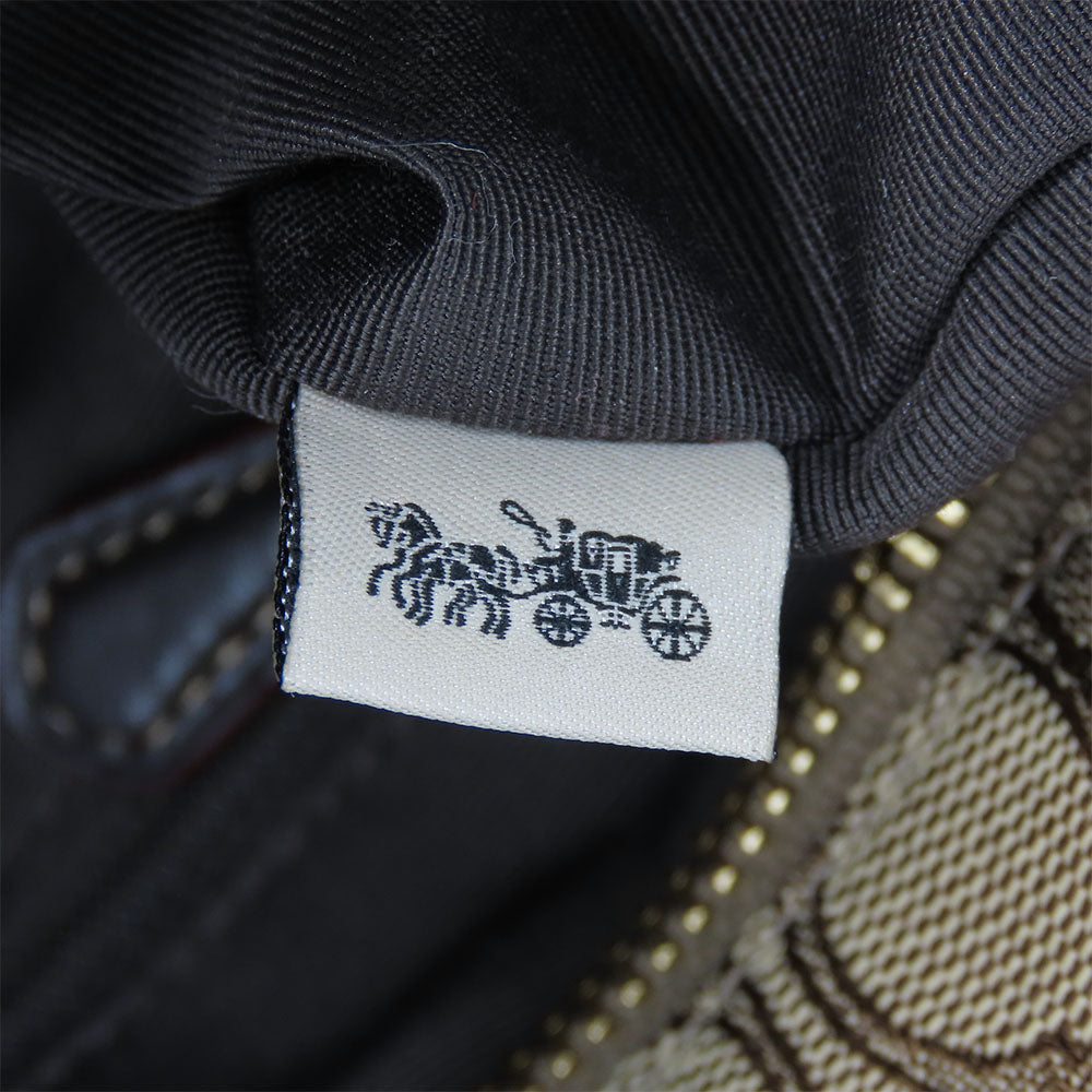 COACH Tote Bag F58282 Canvas, Leather beige Women Used Authentic