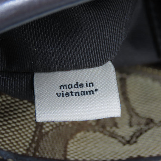 COACH Tote Bag F58282 Canvas, Leather beige Women Used Authentic