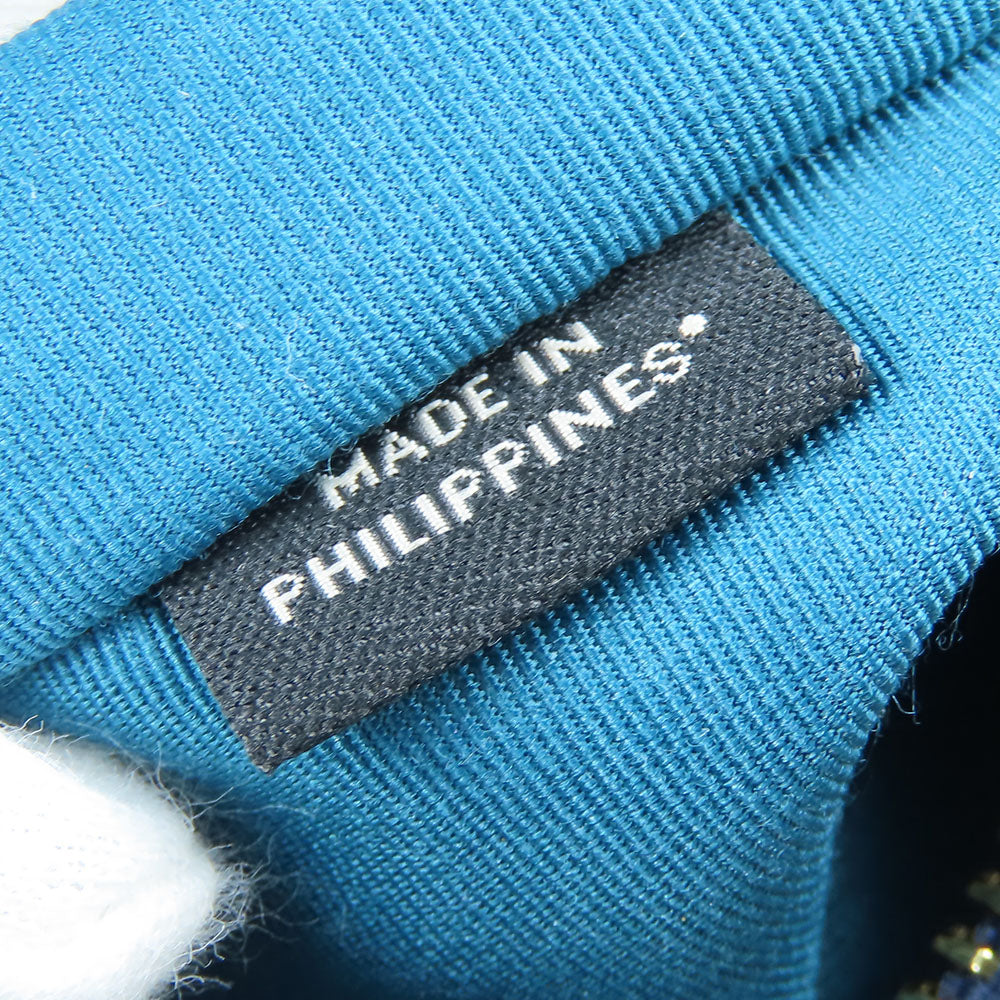 COACH Tote Bag F38405 Leather, PVC coated canvas Brown Varsity Stripes Women Used Authentic