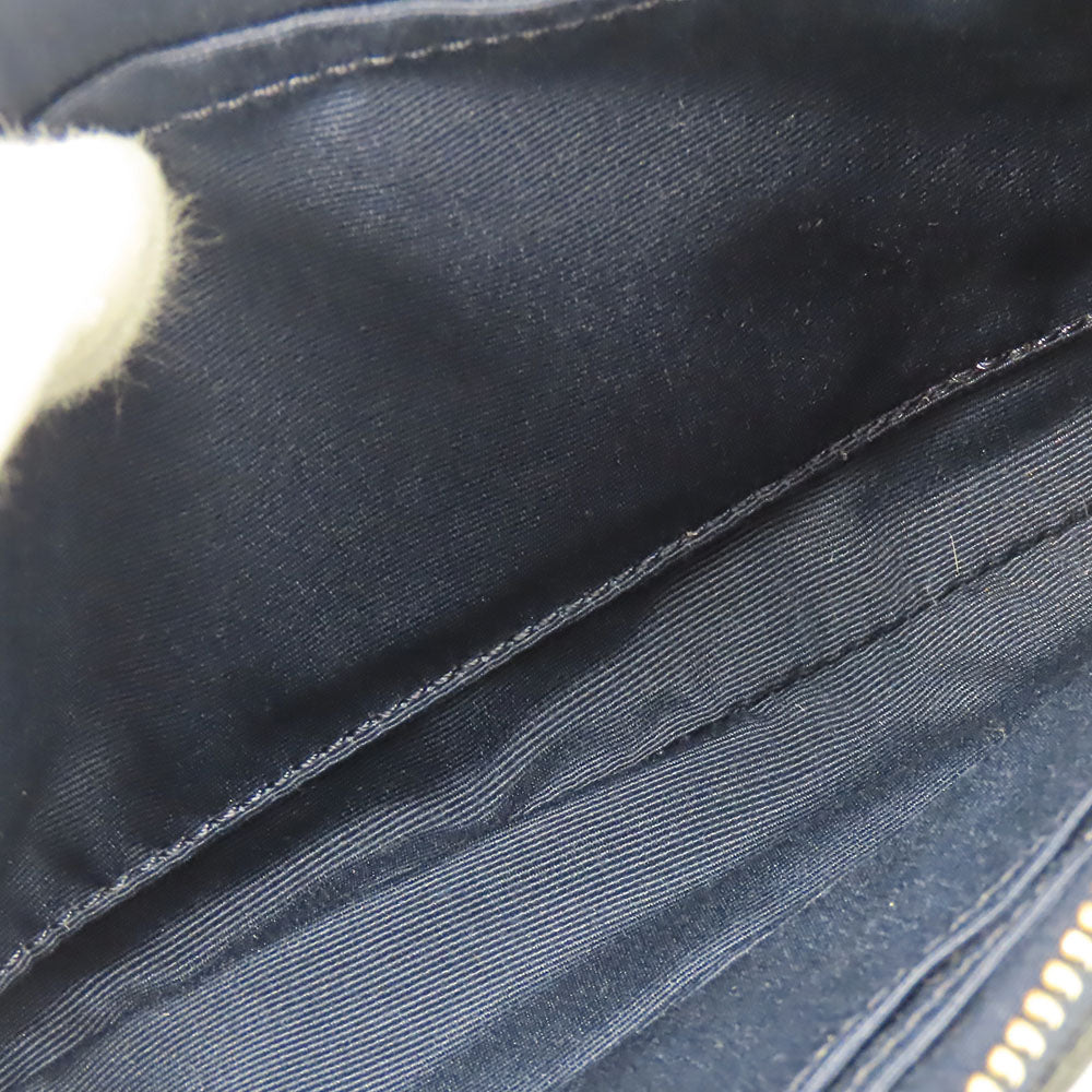 COACH Shoulder Bag F53140 leather Navy Studs Women Used Authentic