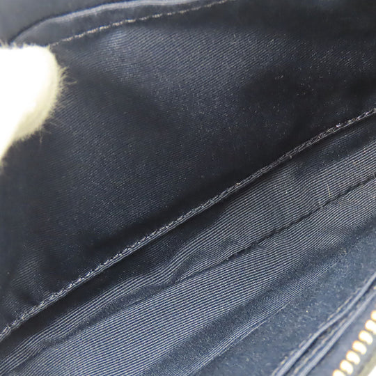 COACH Shoulder Bag F53140 leather Navy Studs Women Used Authentic