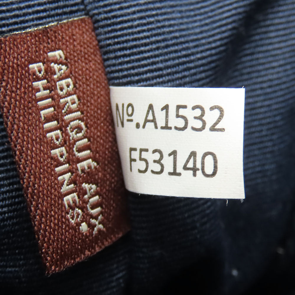 COACH Shoulder Bag F53140 leather Navy Studs Women Used Authentic