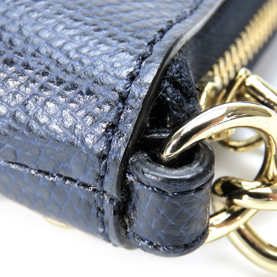 COACH Shoulder Bag F53140 leather Navy Studs Women Used Authentic