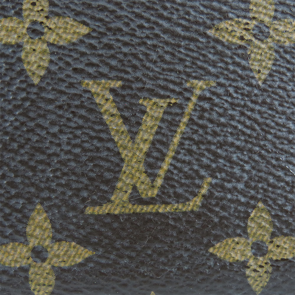 LOUIS VUITTON Long Wallet Purse M60742 Monogram Fuchsia Portefeuille Clemence Women Used Authentic