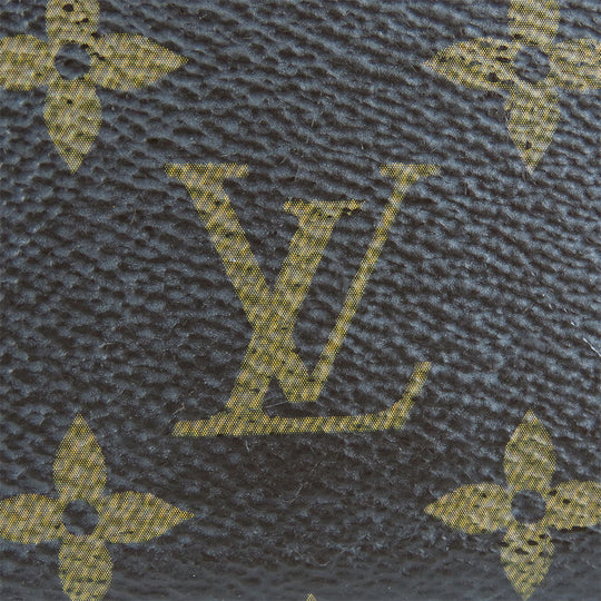 LOUIS VUITTON Long Wallet Purse M60742 Monogram Fuchsia Portefeuille Clemence Women Used Authentic