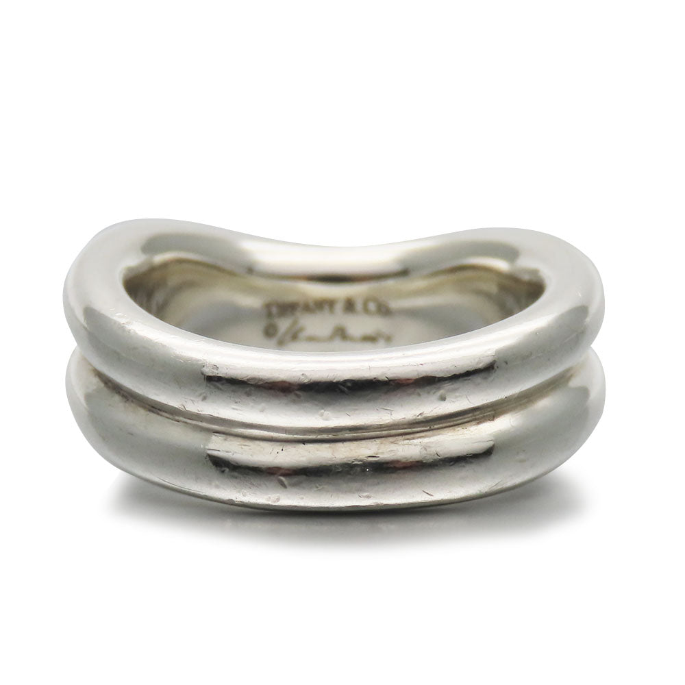 TIFFANY&Co. Ring Silver925 Silver El Saperetti Double Curved Wave Women Used Authentic