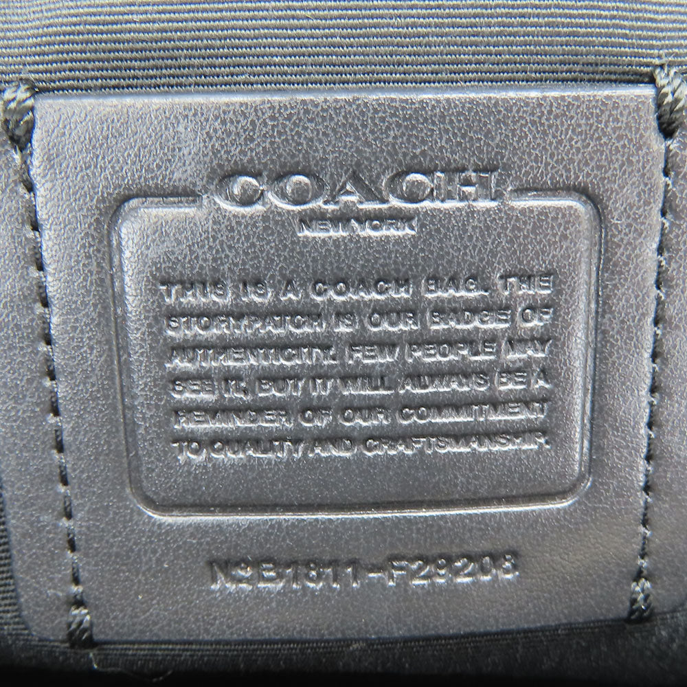 COACH Tote Bag F29208 Leather, PVC Brown Women Used Authentic