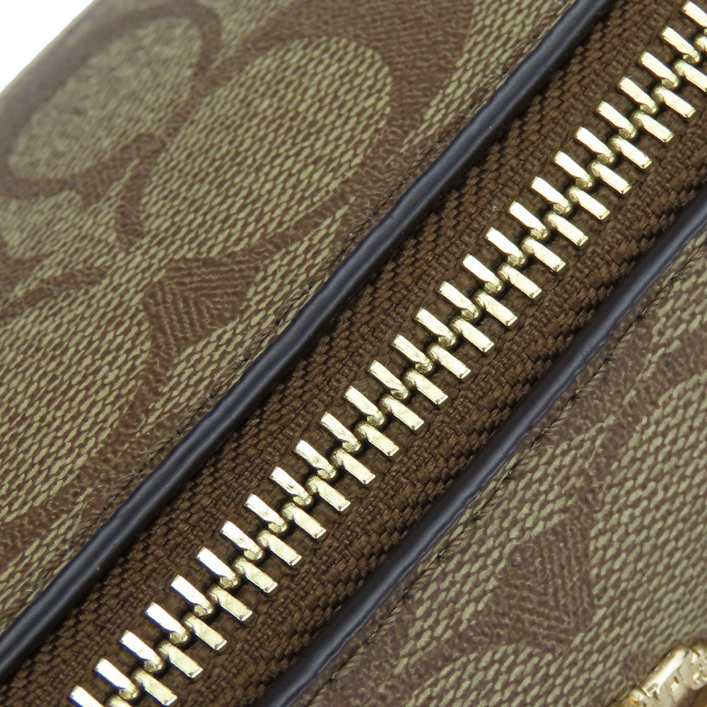 COACH Shoulder Bag 80059 Leather, PVC beige Women Used Authentic