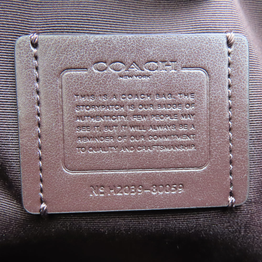 COACH Shoulder Bag 80059 Leather, PVC beige Women Used Authentic