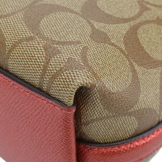 COACH Shoulder Bag 80059 Leather, PVC beige Women Used Authentic