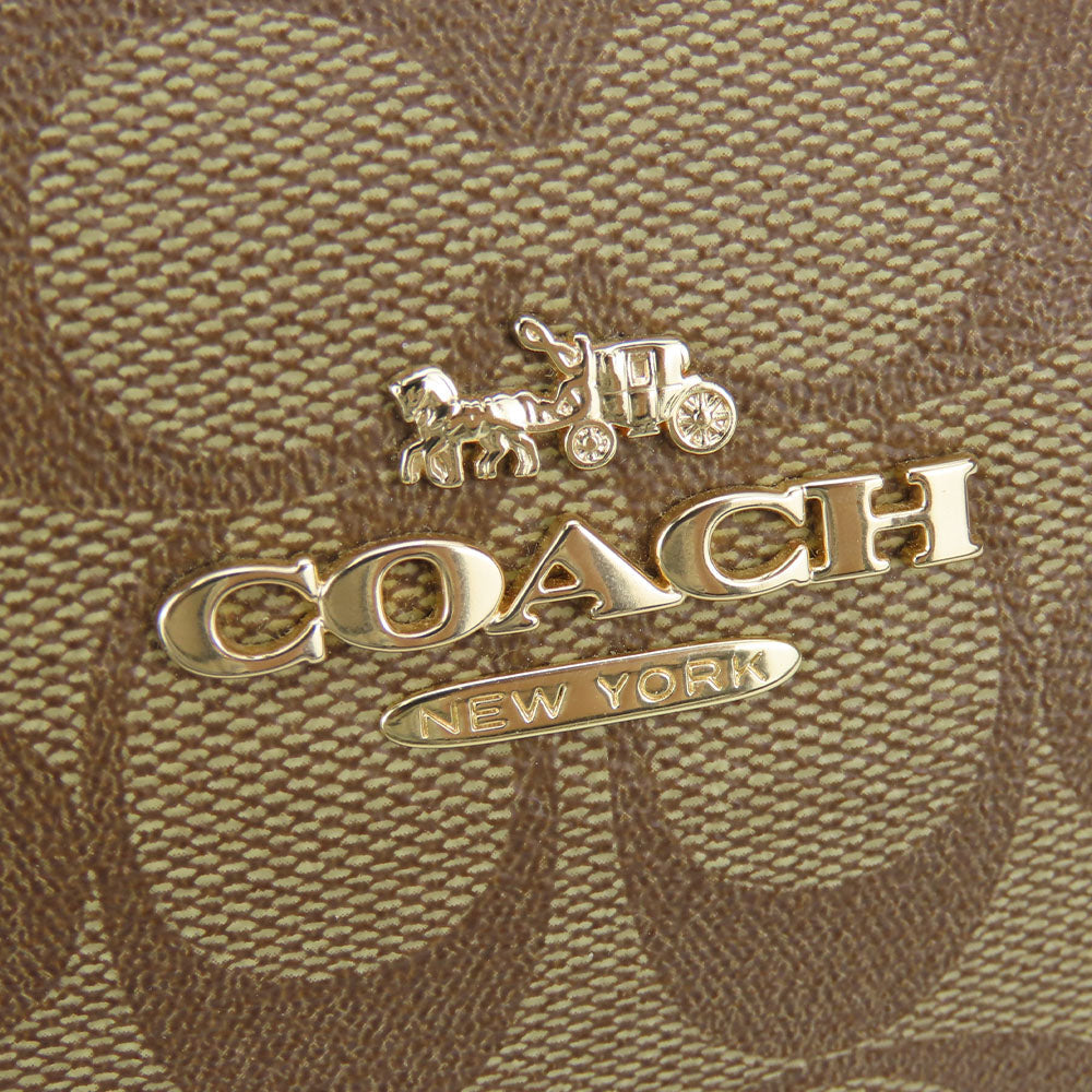 COACH Shoulder Bag 80059 Leather, PVC beige Women Used Authentic