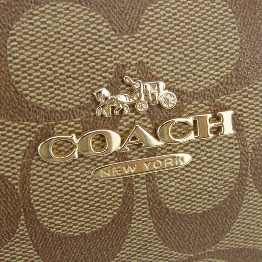 COACH Shoulder Bag 80059 Leather, PVC beige Women Used Authentic