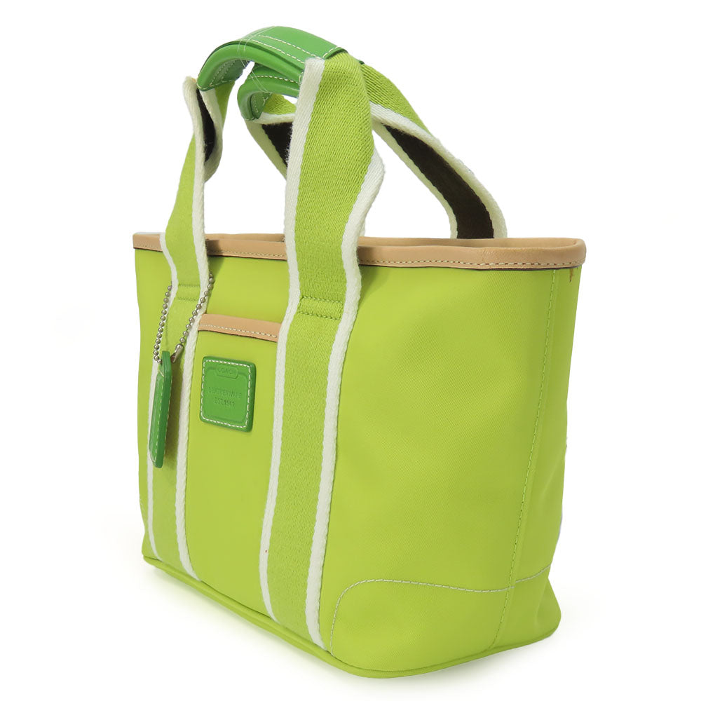 COACH Tote Bag 6268 Canvas, Canvas green Women Used Authentic