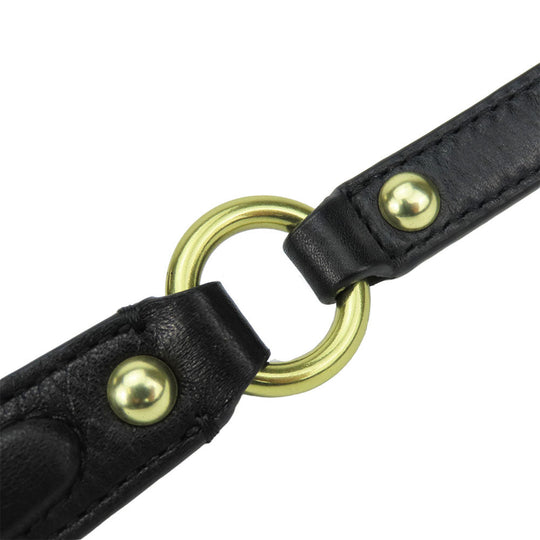 COACH Handbag F28541 leather black Madison Gathered Sophia Women Used Authentic