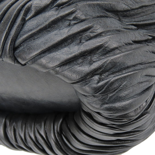 COACH Handbag F28541 leather black Madison Gathered Sophia Women Used Authentic