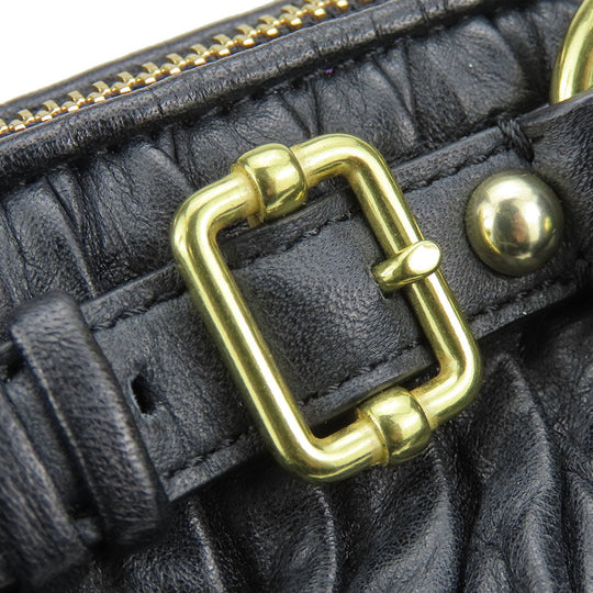 COACH Handbag F28541 leather black Madison Gathered Sophia Women Used Authentic