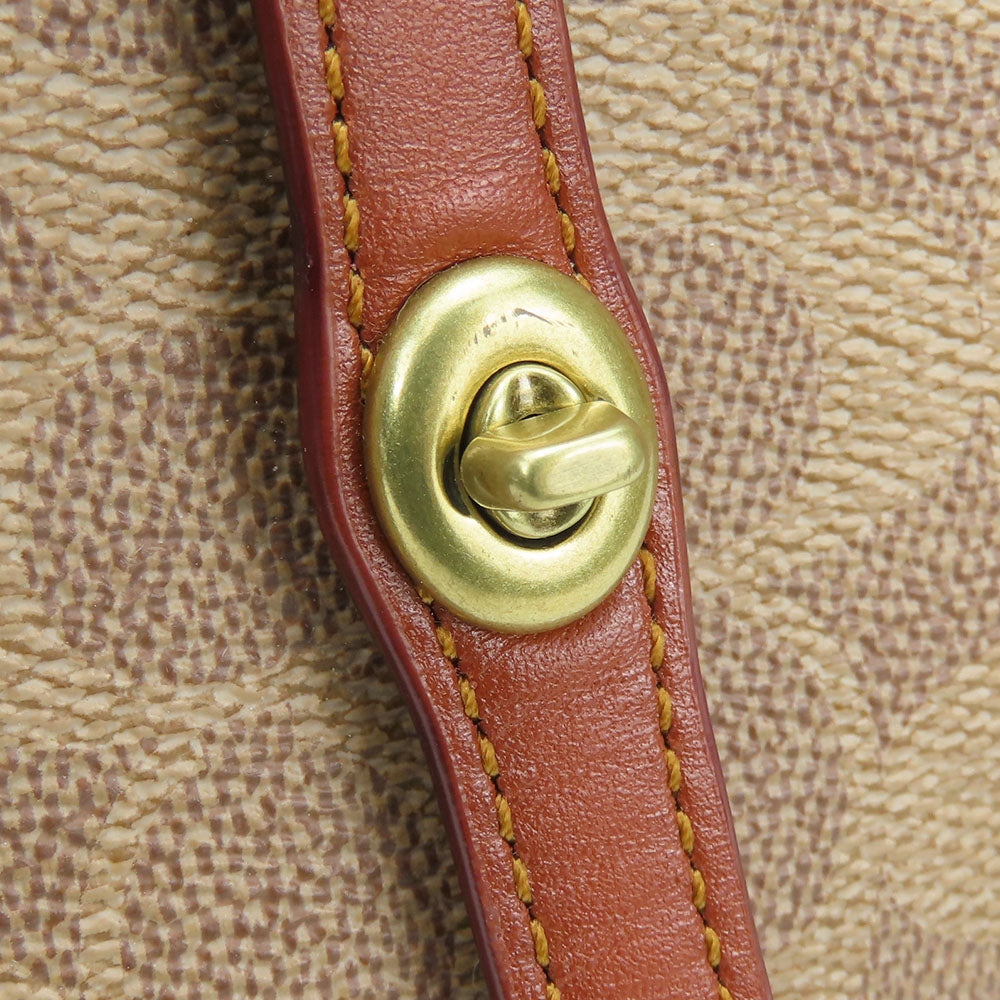 COACH Tote Bag 32714 Leather, PVC beige Women Used Authentic