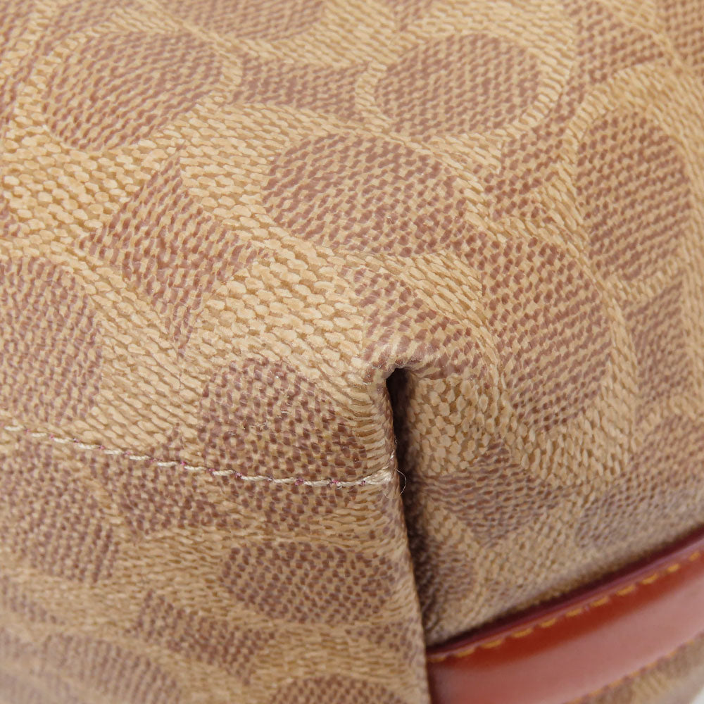 COACH Tote Bag 32714 Leather, PVC beige Women Used Authentic