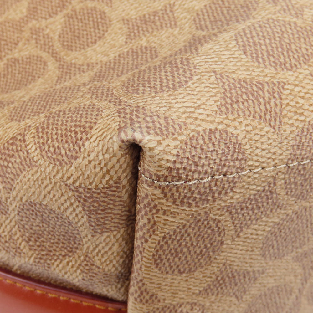 COACH Tote Bag 32714 Leather, PVC beige Women Used Authentic