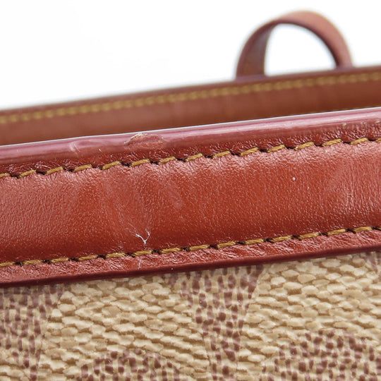 COACH Tote Bag 32714 Leather, PVC beige Women Used Authentic