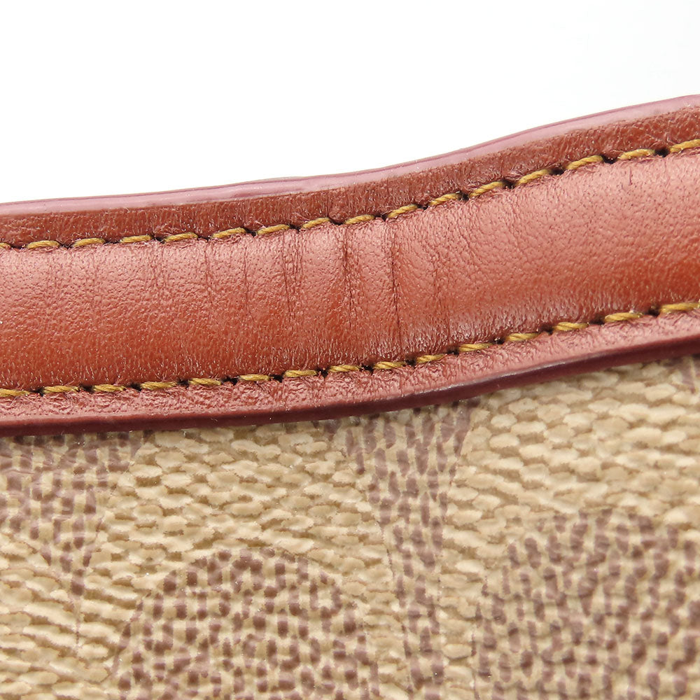 COACH Tote Bag 32714 Leather, PVC beige Women Used Authentic