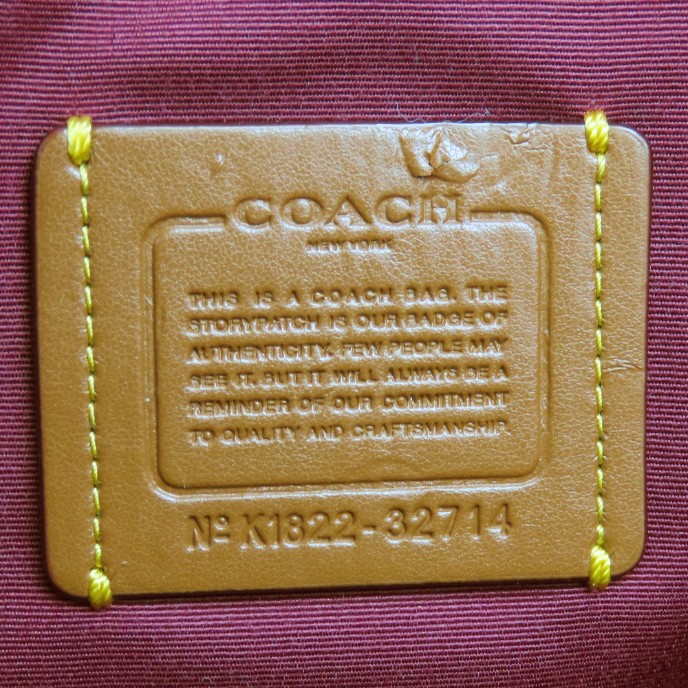 COACH Tote Bag 32714 Leather, PVC beige Women Used Authentic