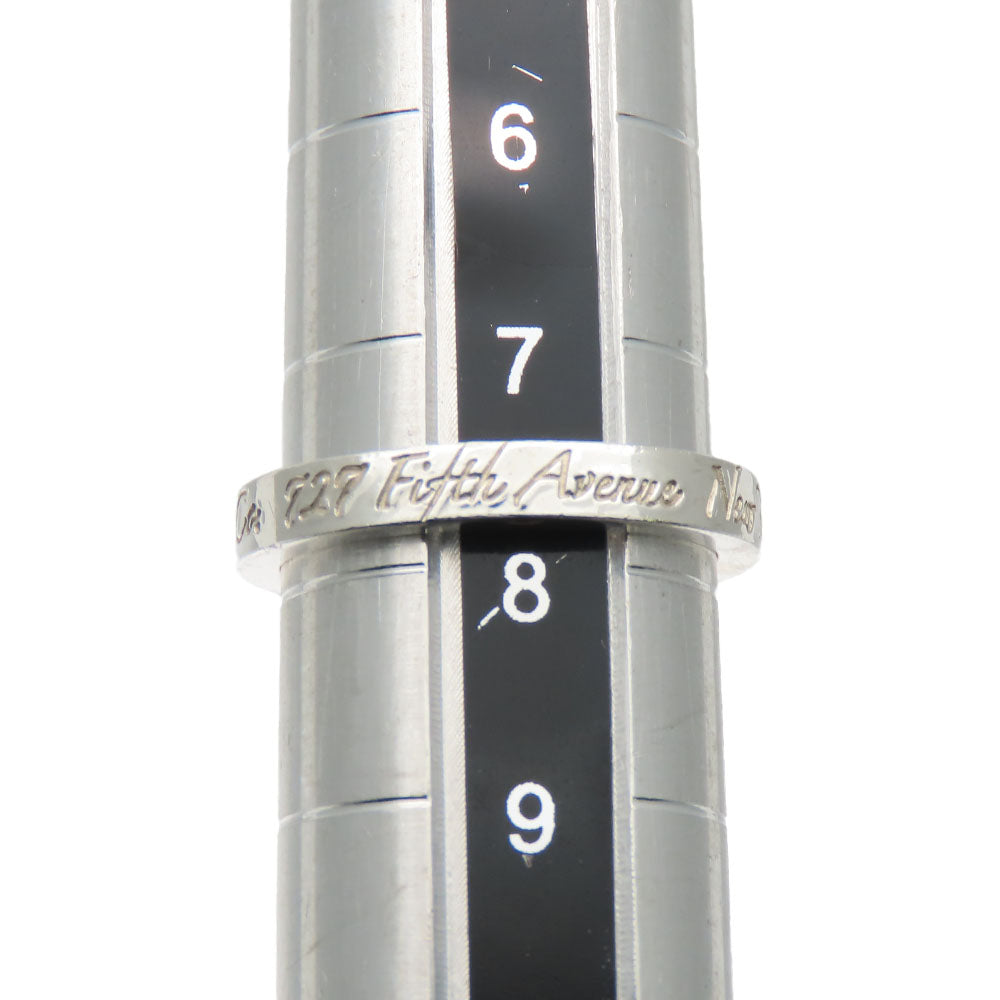 TIFFANY&Co. Ring Silver925 Silver New York Notes Narrow Women Used Authentic