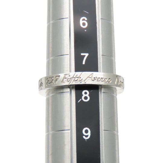 TIFFANY&Co. Ring Silver925 Silver New York Notes Narrow Women Used Authentic