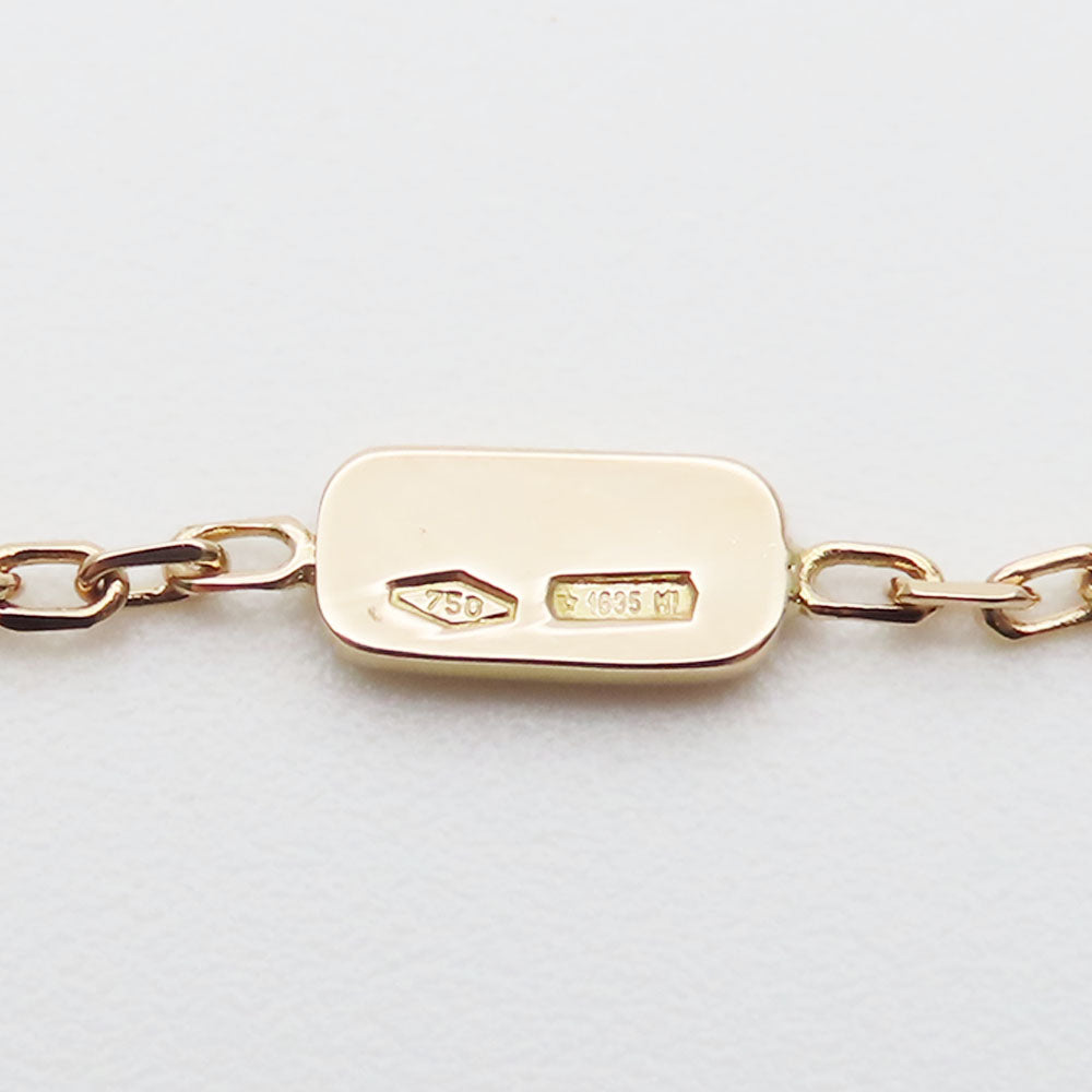 GUCCI Necklace K18 Pink Gold, Pink Sapphire Pink gold Star dust icon Women Used Authentic