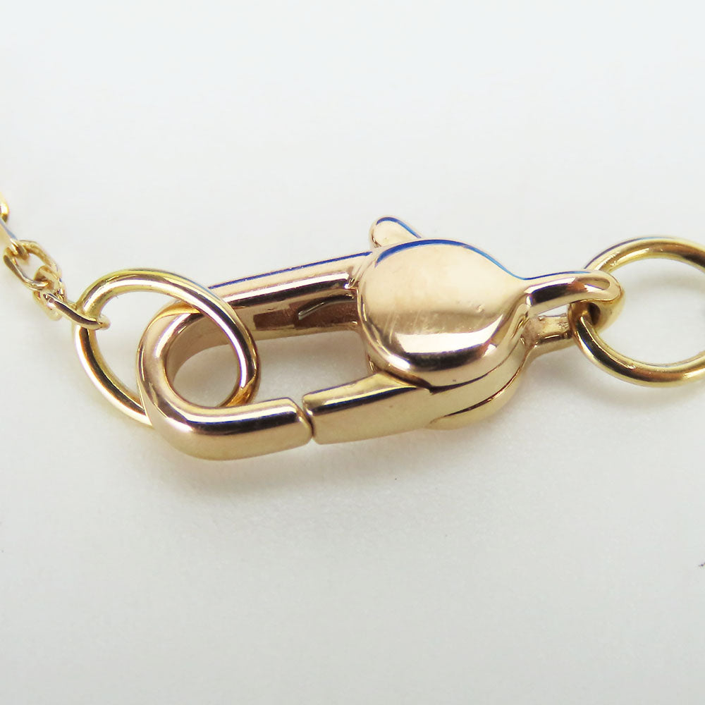 GUCCI Necklace K18 Pink Gold, Pink Sapphire Pink gold Star dust icon Women Used Authentic