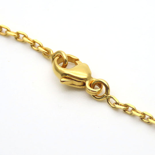 HERMES Necklace Metal, Leather gold Okeley Women Used Authentic