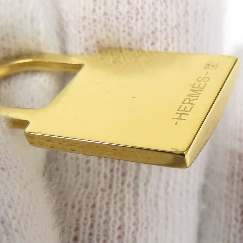 HERMES Necklace Metal, Leather gold Okeley Women Used Authentic