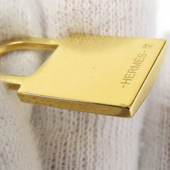 HERMES Necklace Metal, Leather gold Okeley Women Used Authentic