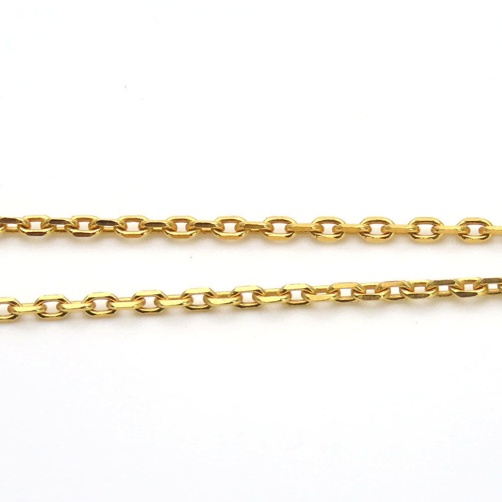 HERMES Necklace Metal, Leather gold Okeley Women Used Authentic